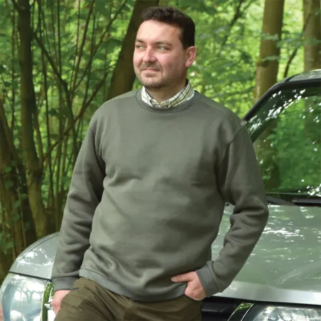 PULL KAKI CHASSE ET NATURE
