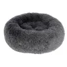 Coussin Donut relaxant en peluche - Gris foncé