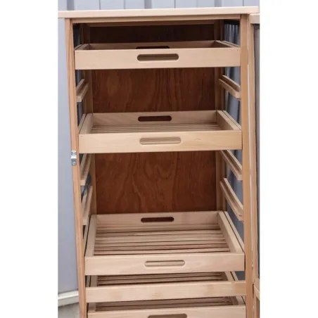 Garde manger en bois (fruitier/ légumier) hauteur 150 cm