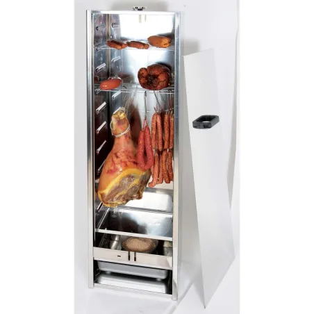 Fumoir à viande et poisson hauteur 120 cm porte coulissante avec poignée