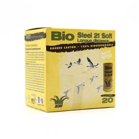 25 Cartouches Bio Steel 21g calibre 20-70