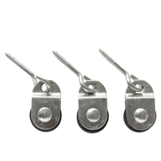 3 poulies à vis articulée