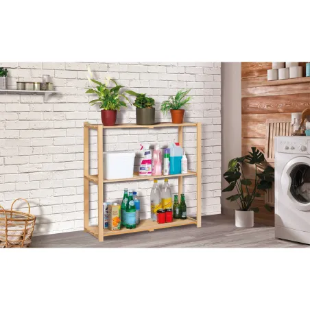 Étagère en bois 90 cm 3 tablettes