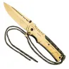 Couteau acier doré Herbertz® avec Paracorde