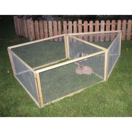 Parc extérieur modulable pour petits animaux