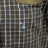 Chemise Percussion Sologne 100% coton marron taille S à 3XL