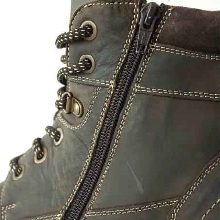 Chaussures homme montantes zippées cuir Ayoka Torki