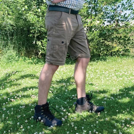 Pantalon treillis homme 3 en 1 beige taille 38 à 66