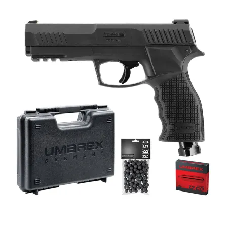 Pack Pistolet Umarex T4E HDP50 5 cartouches co2 100 billes