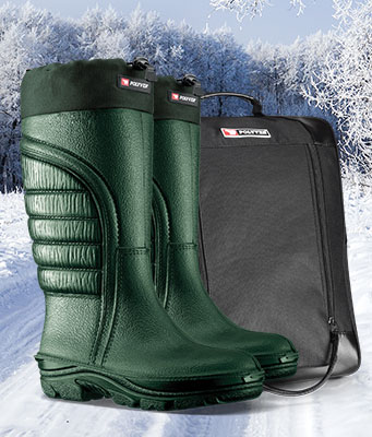 Bottes Polyver Premium vertes + sac