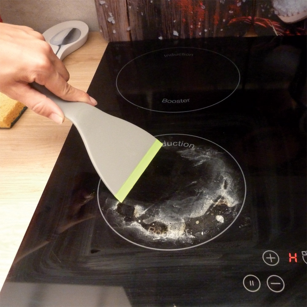 Acheter Grattoir multifonction pour plaques de cuisson en céramique et  verre, dissolvant avec lame pour le nettoyage des outils de cuisson,  couteau