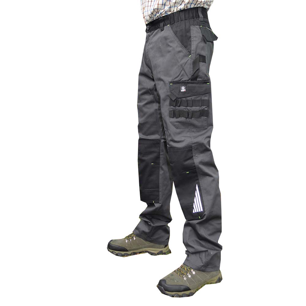 Pantalon de travail classique gris et noir Homme ,marque LMA