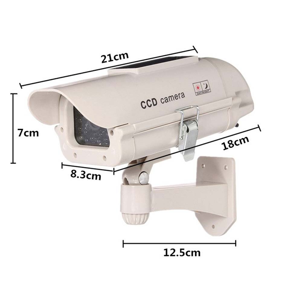 Nedis Caméra Factice LED avec panneau solaire - Caméra de surveillance -  Garantie 3 ans LDLC